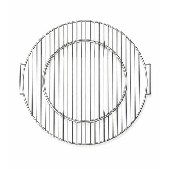 Grille de cuisson en acier inoxydable patton pour barbecue kamado - ø 46 cm - centre amovible