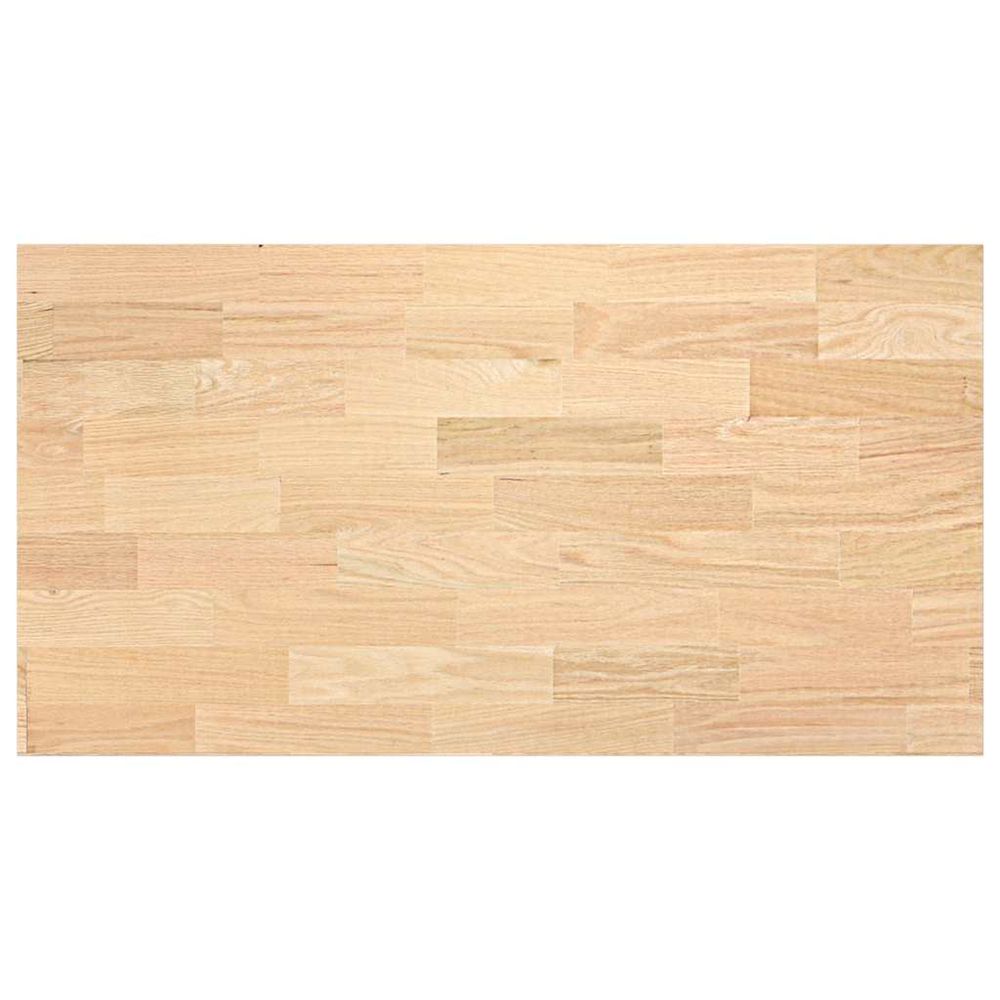 Plan de travail de cuisine bois de chêne massif rectangulaire