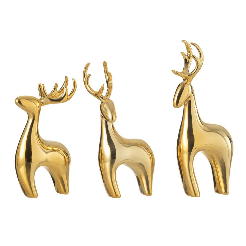 Lot de 3 rennes déco 