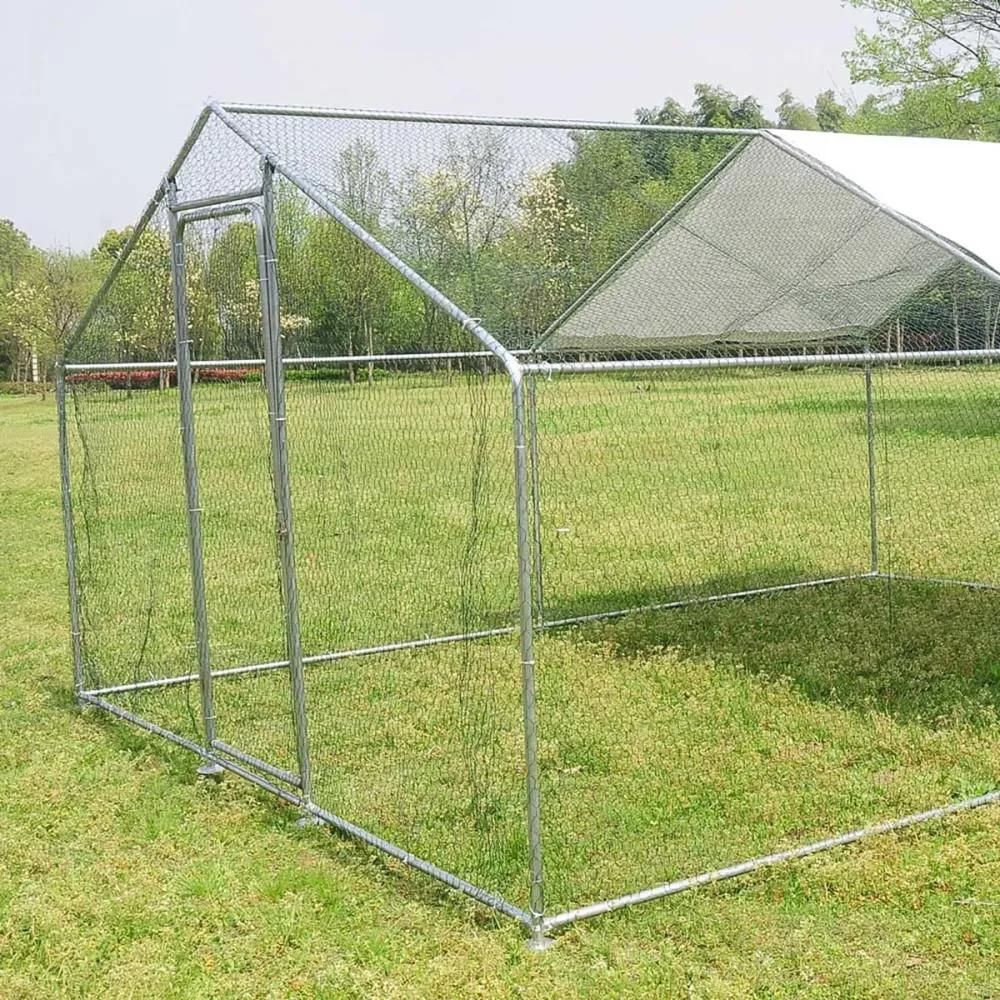 Enclos pour volailles 12m² - structure galvanisée 4x3x2m