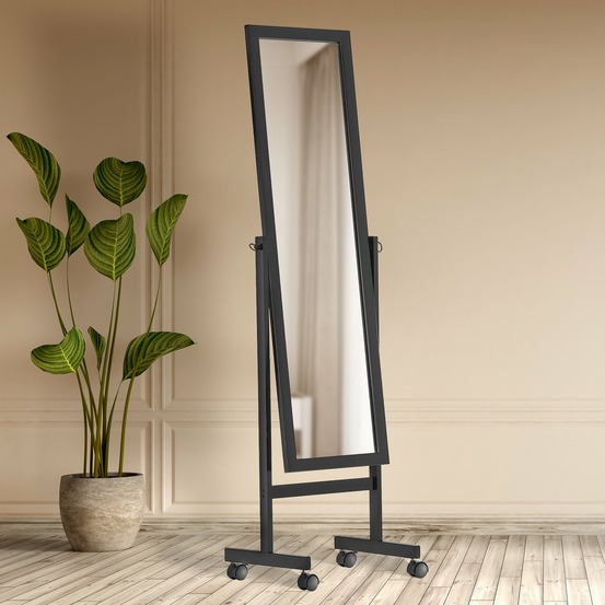 Miroir sur pied carré yolanda