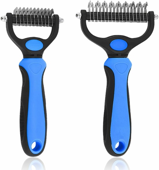 Lot de 2 brosses à poils d'animaux
