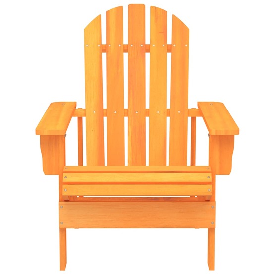 Chaise de jardin adirondack bois de sapin massif orange