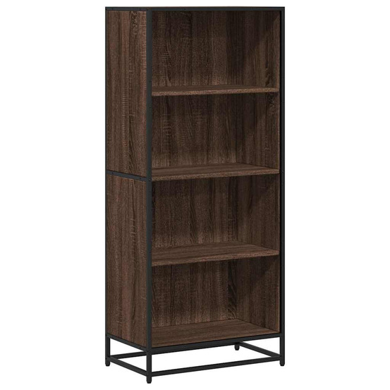 Bibliothèque chêne marron 60x35x139 cm bois d'ingénierie