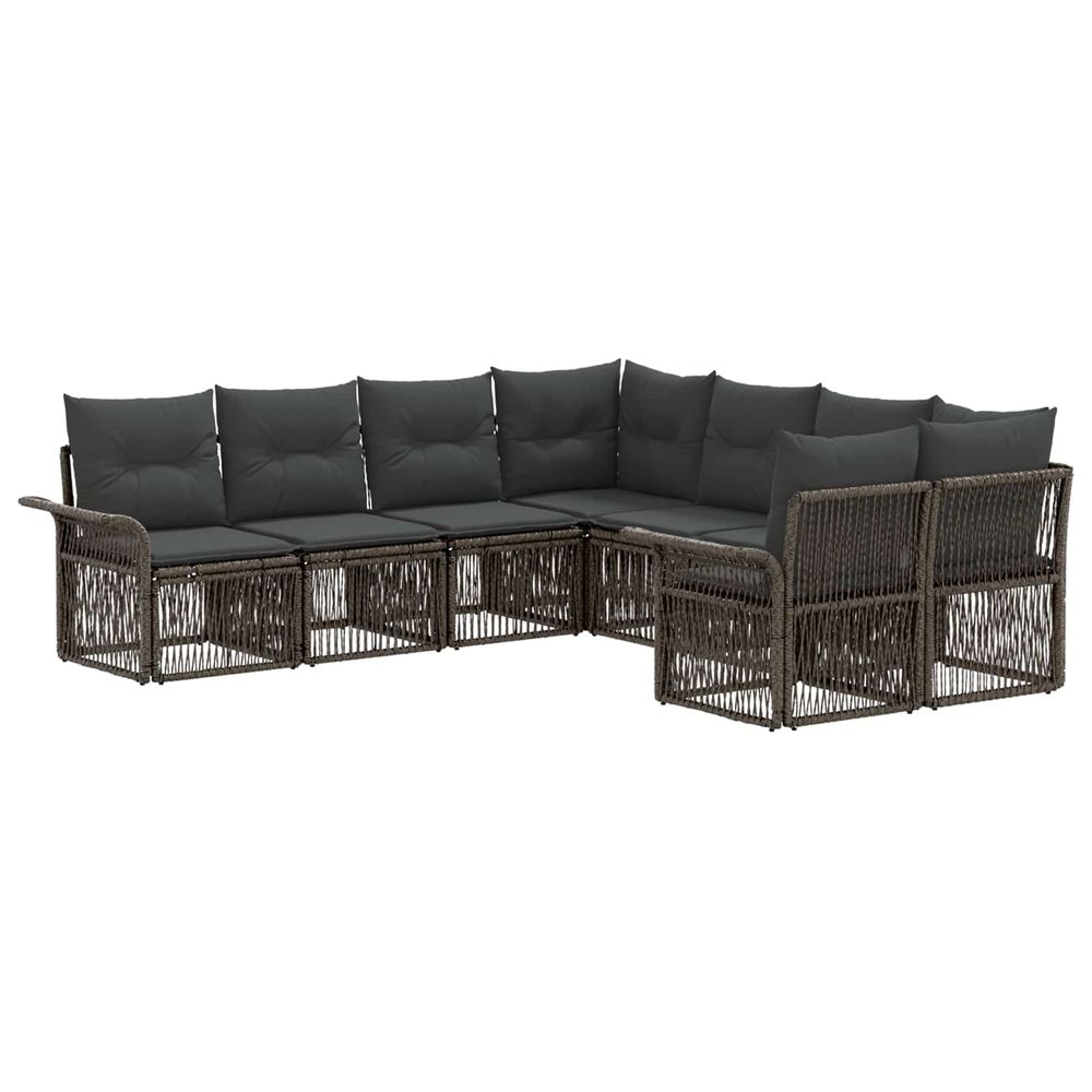 Ensemble de canapé de jardin 8 pc 8-nombre de places