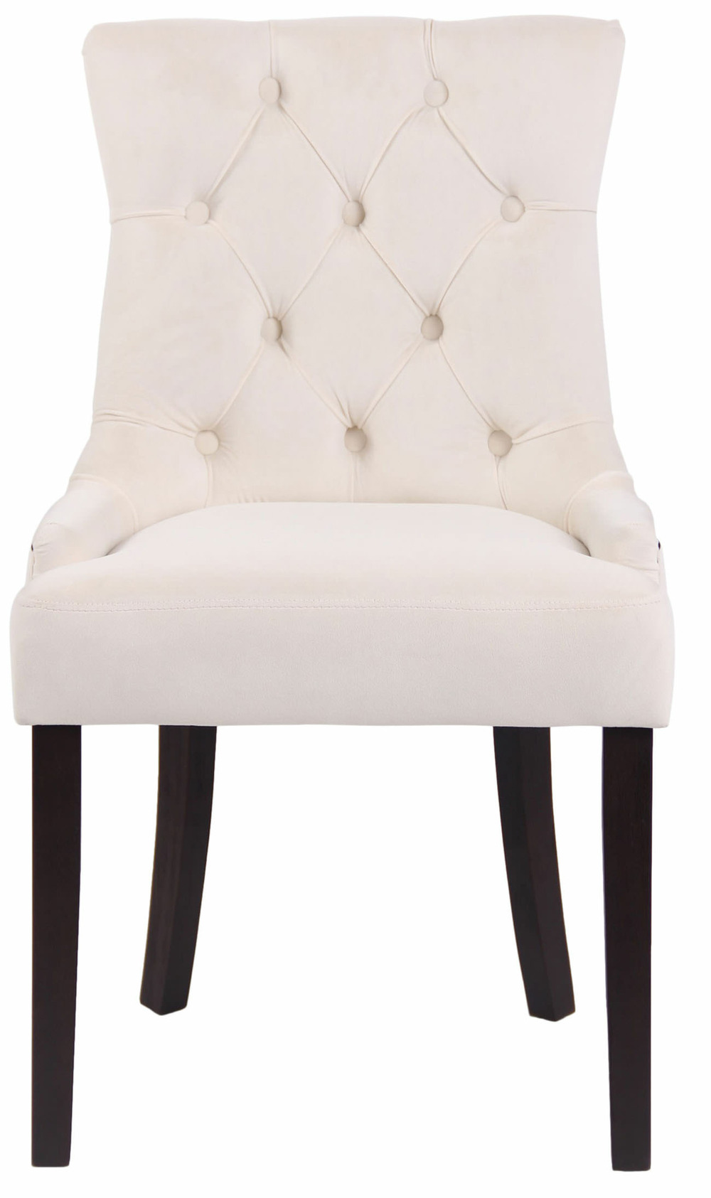 Ensemble de 4 chaises de salle à manger anciennes en velours aberdeen