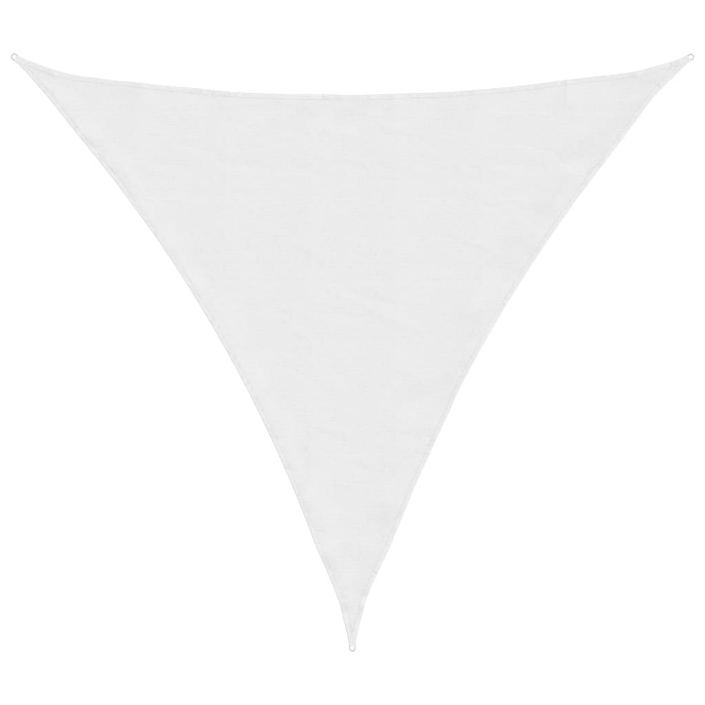 Voile de parasol tissu oxford triangulaire 4x4x4 m blanc