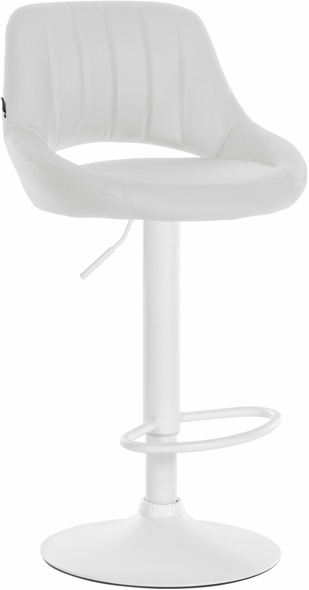 Tabouret de bar milet simili cuir blanc