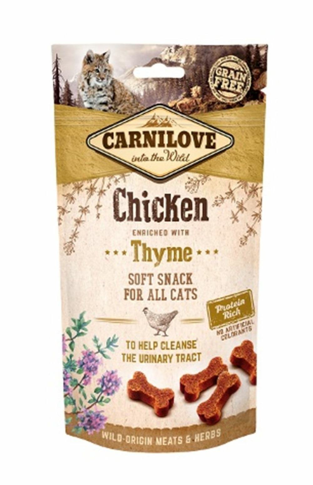Carnilove - friandises sans céréales au poulet pour chat 50g