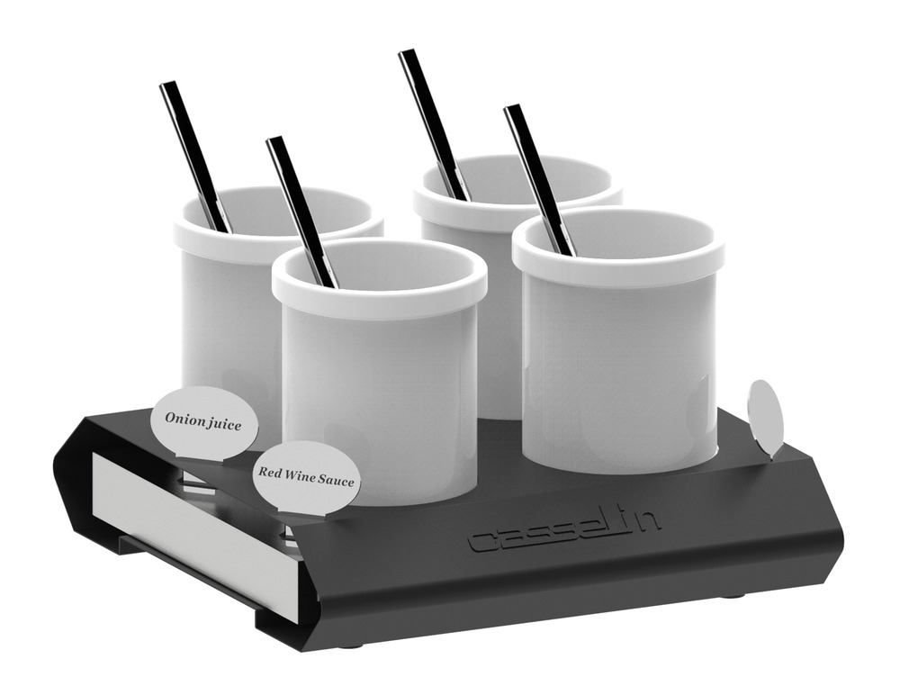 Support à sauces réfrigéré eutectique gn 1/2 - casselin