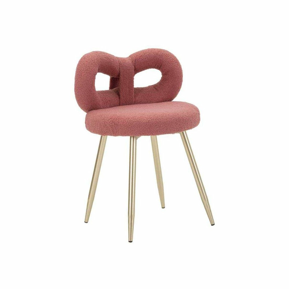 Chaise en tissu éponge ilary 40 x 67 cm rose