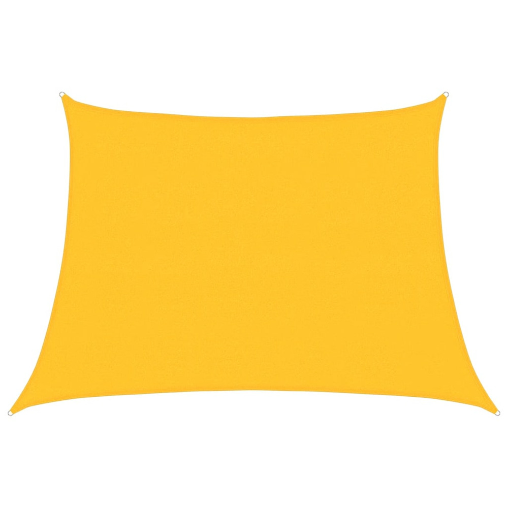 Voile d'ombrage 160 g/m² trapèze jaune 4/5x3 m pehd