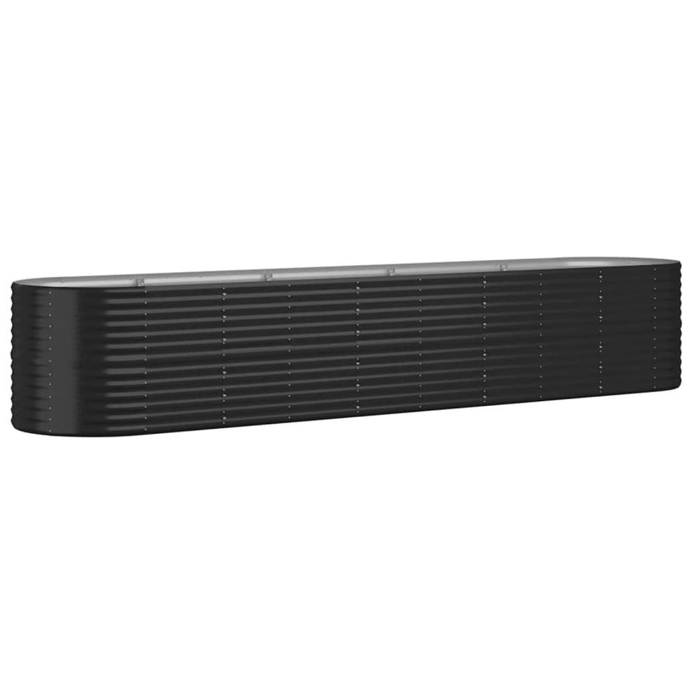 Lit surélevé de jardin acier galvanisé anthracite