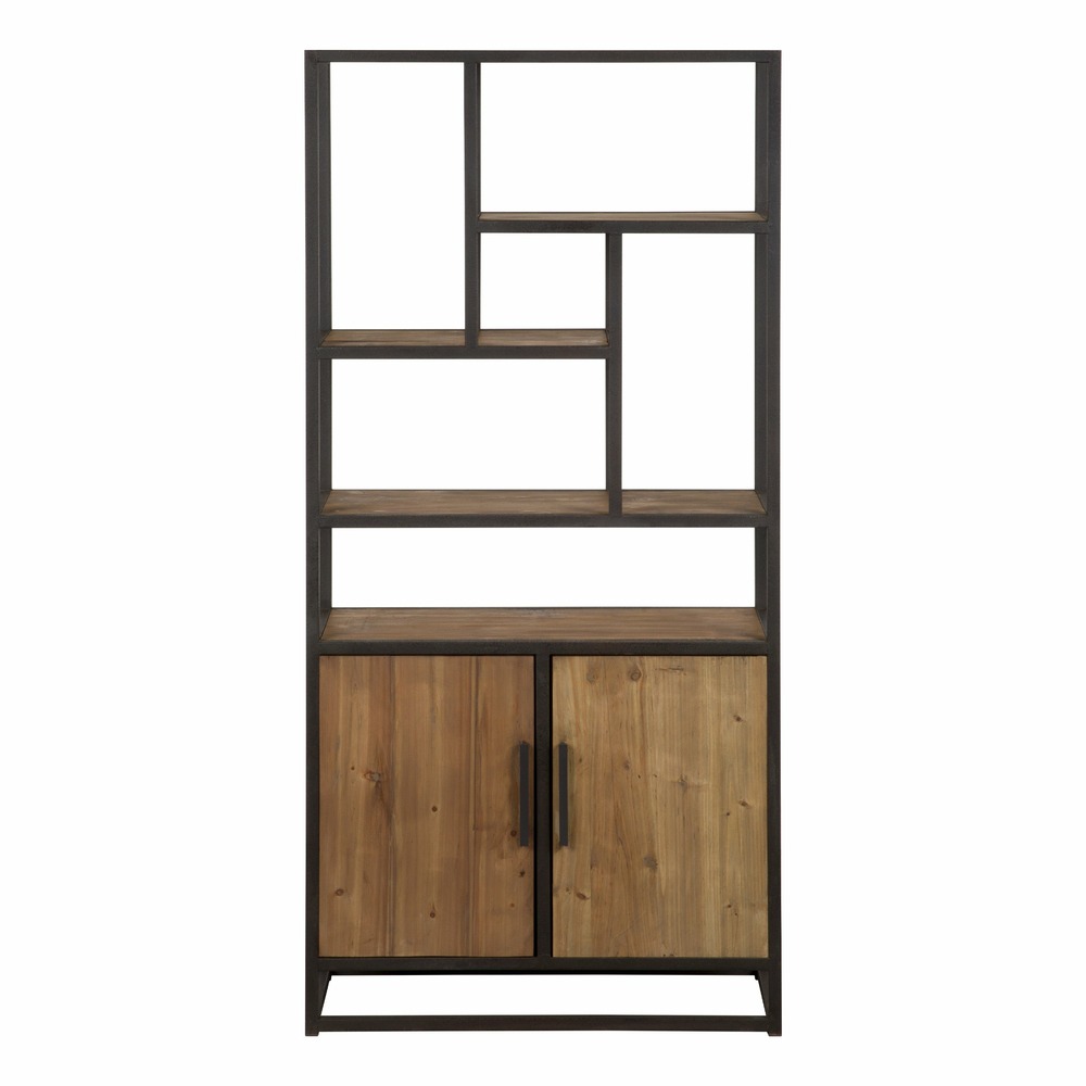 Raffi-etagère en bois de cèdre recyclé et métal