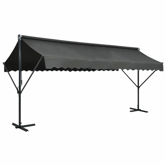 Auvent sur pied 500 x 300 cm anthracite