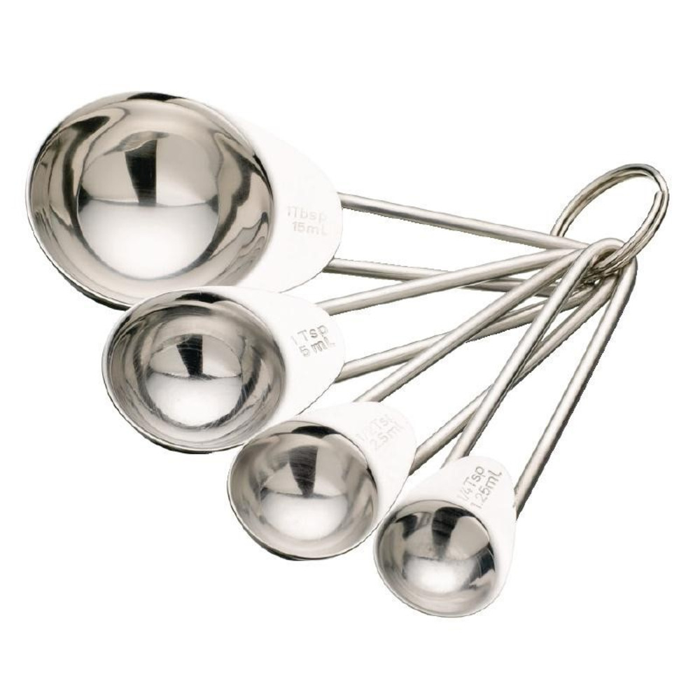 Ensemble de 4 cuillères doseuses en inox - kitchen craft
