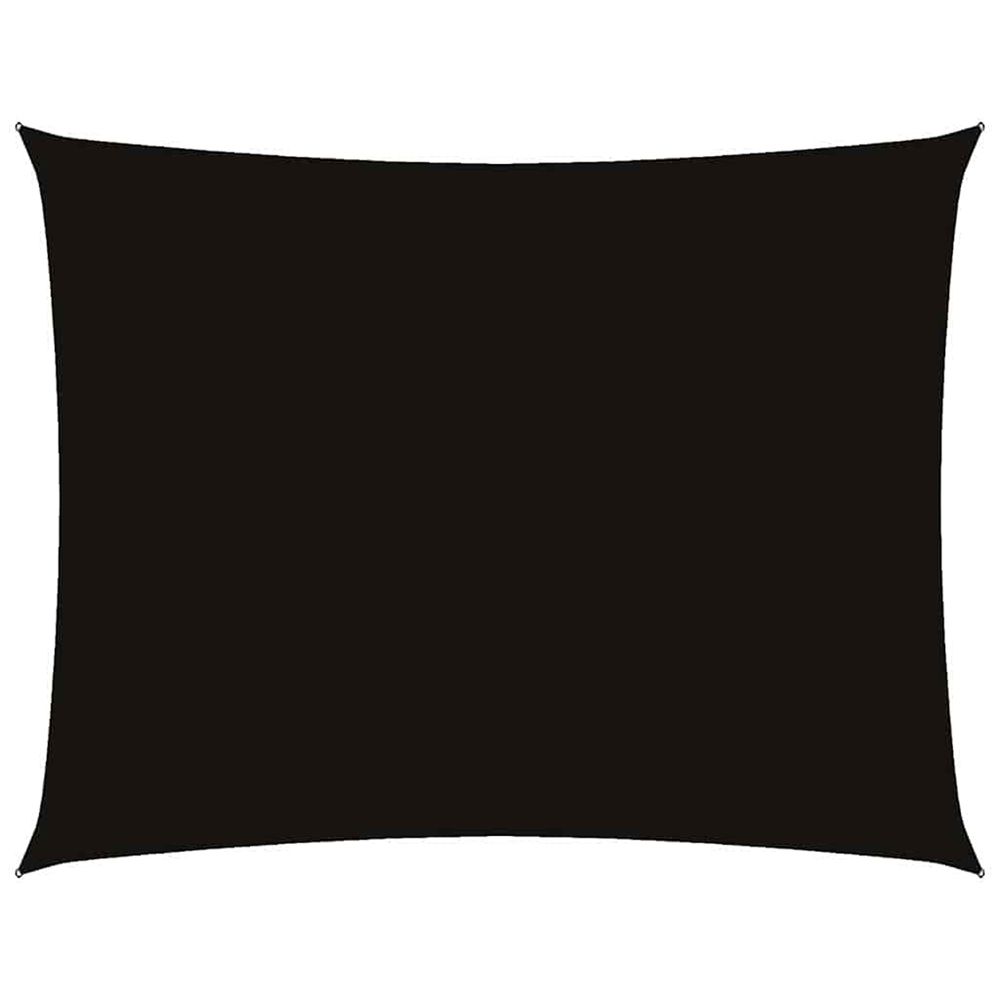 Voile de parasol tissu oxford rectangulaire 2x3 m noir