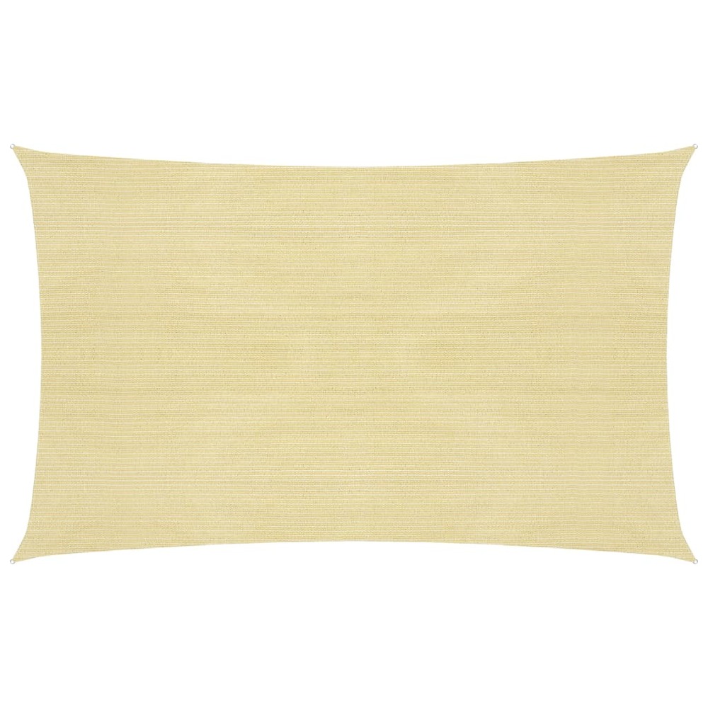 Voile toile d'ombrage parasol 160 g/m² 2 x 5 m pehd beige