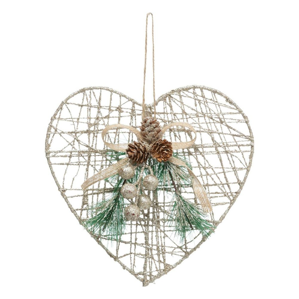 Sdn metal jute coeur 22cm