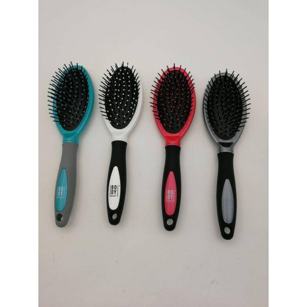 5five - brosse rubber métal tête ovale