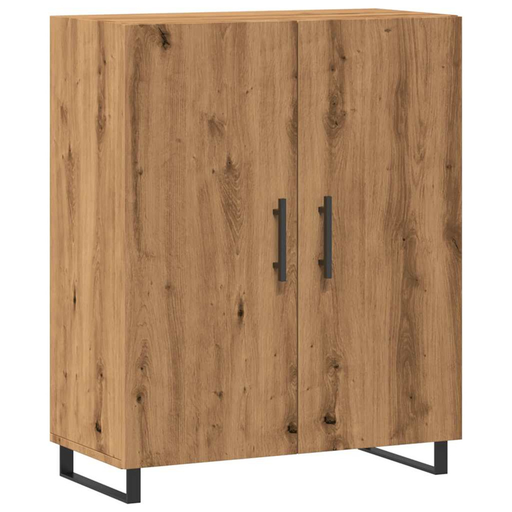 Buffet chêne artisanal 69,5x34x90 cm bois d'ingénierie