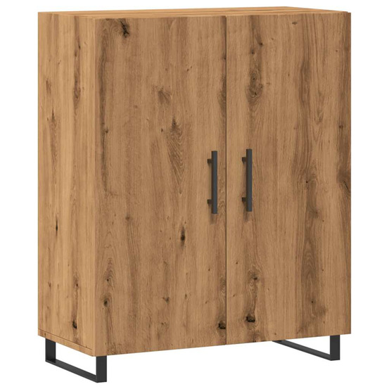 Buffet chêne artisanal 69,5x34x90 cm bois d'ingénierie