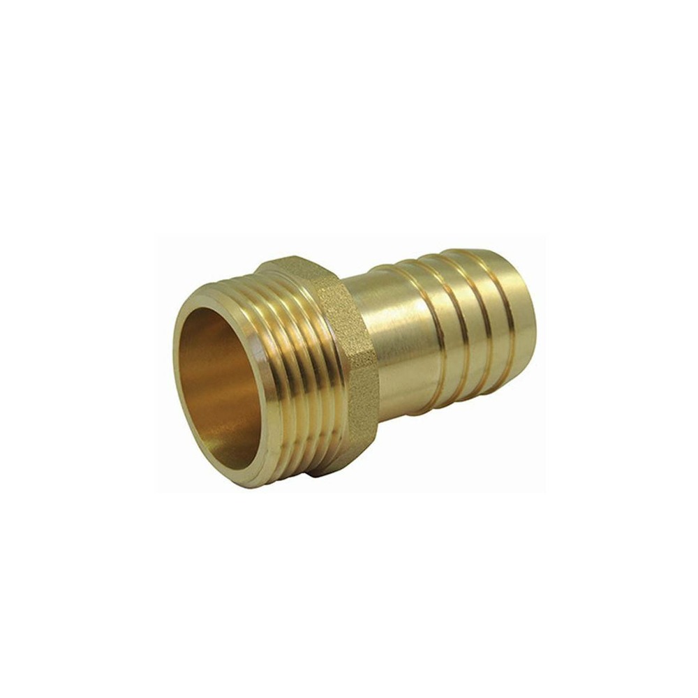 Raccord male fileté - cannelé male en laiton - ø a: 1/2'' | ø b: 10mm