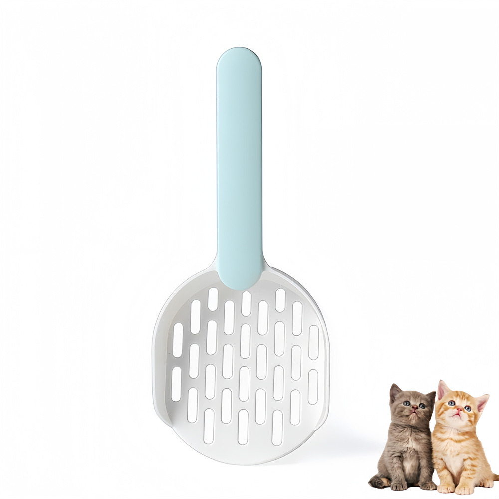 Pelle à litière pour chat épaisse filtrante bleu