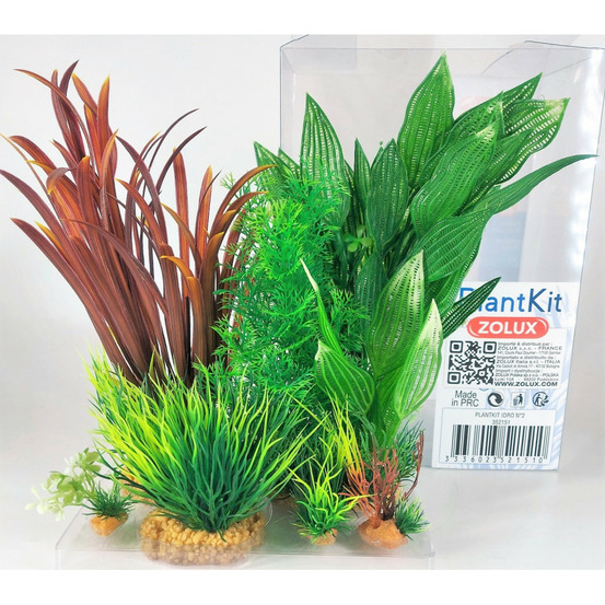 Déco plantkit idro n2. Plantes artificielles. 6 pieces. h 27 cm. Décorati