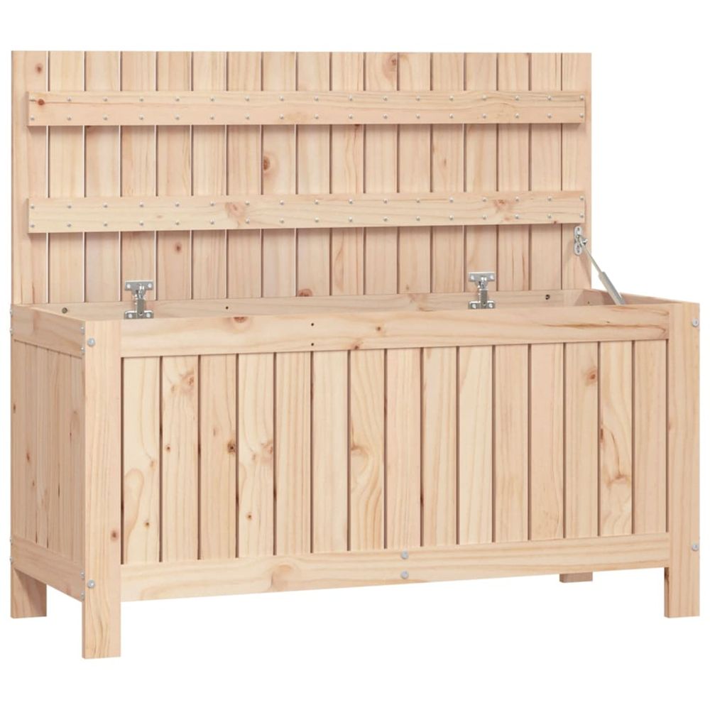 Boîte de rangement de jardin 108x42,5x54 cm bois massif de pin