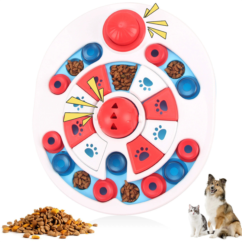 Dtopbuyage jouet éducatif pour chat et chien gamelle slow food