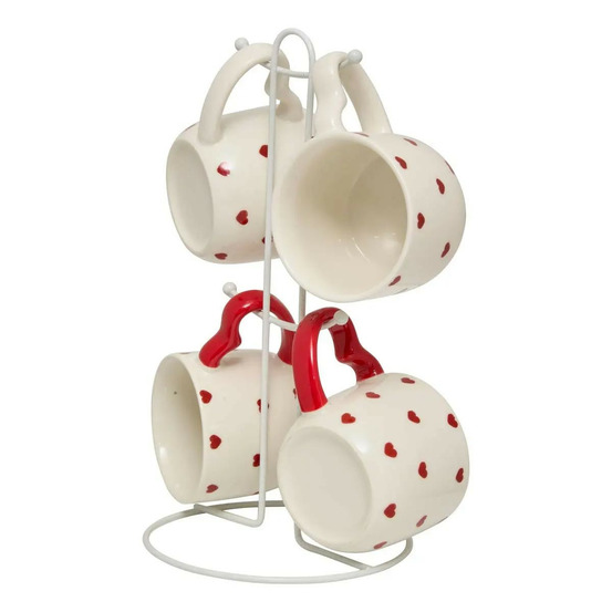 Lot de 4 mugs sur rack
