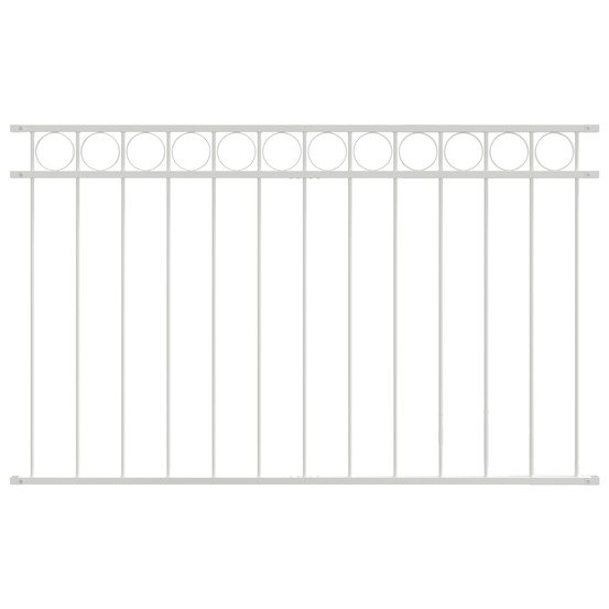 Clôture blanc 1,7x1 m en acier