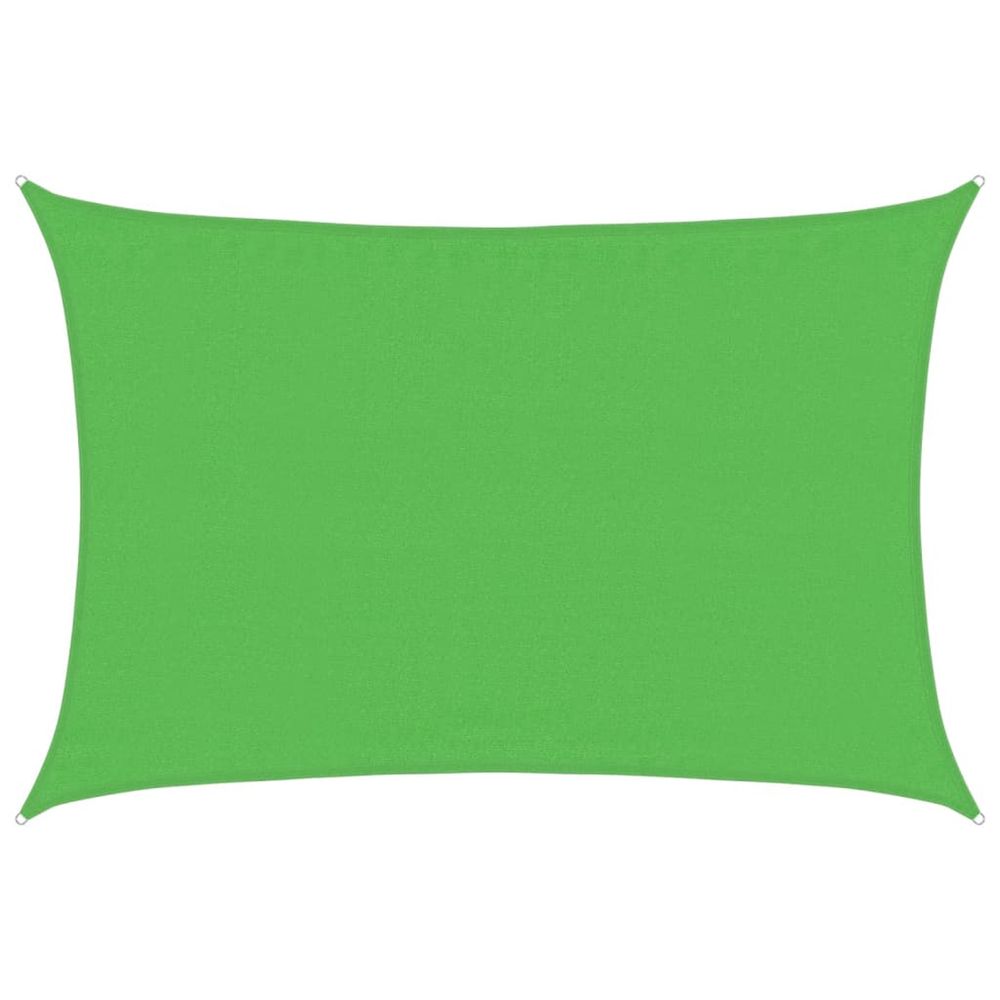 Voile d'ombrage 160 g/m² vert clair 3,5x4,5 m pehd