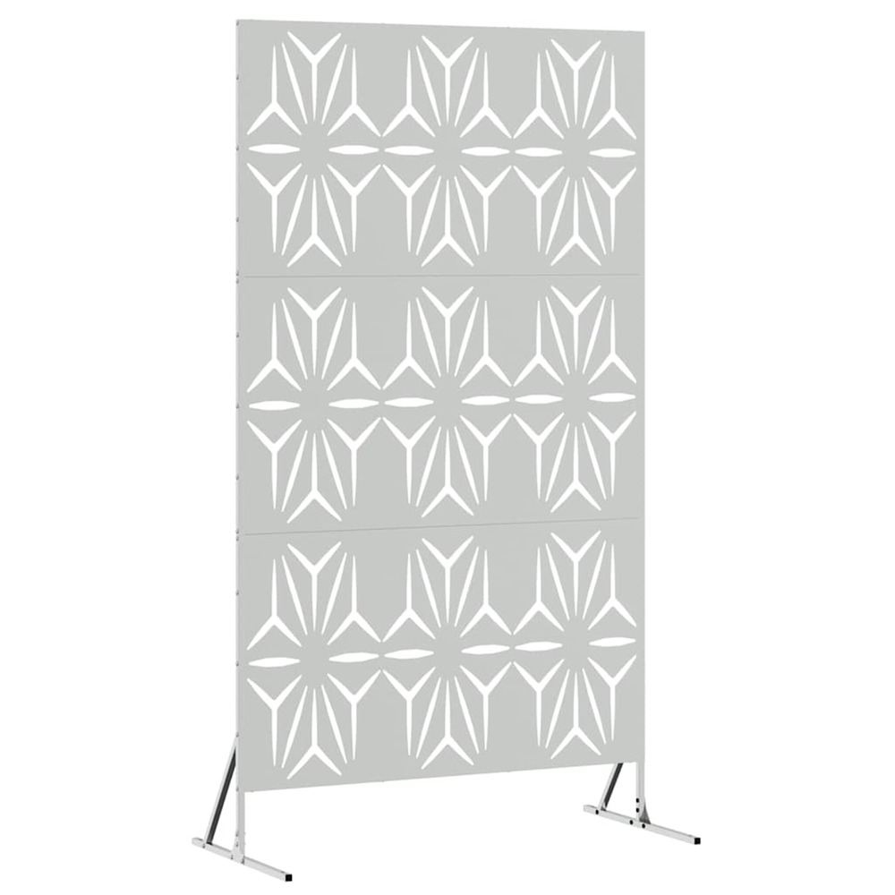 Écran de confidentialité gris 100 x 50 x 180 cm acier