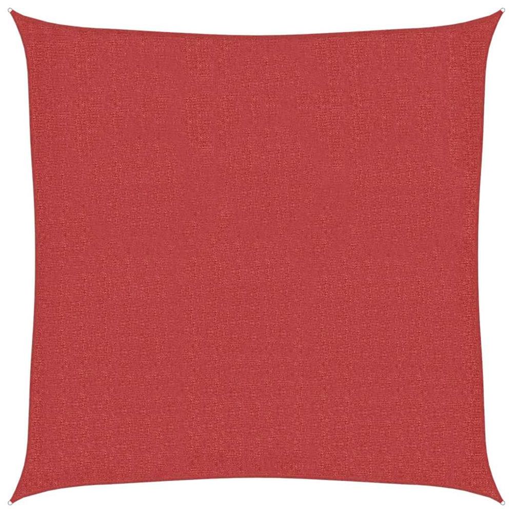 Voile d'ombrage 160 g/m² rouge 3,6x3,6 m pehd