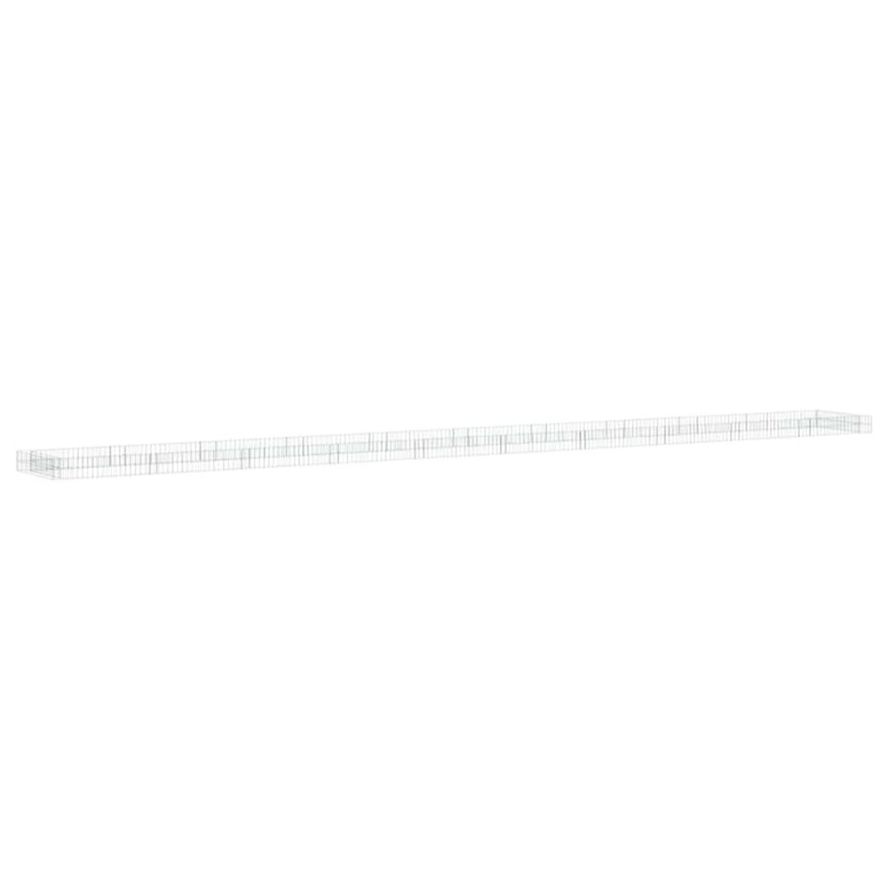Lit surélevé à gabion acier galvanisé 1000x100x20 cm