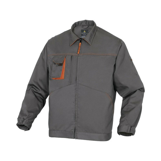 Veste de travail mach2 mulitipoches gris orange t2xl delta plus m2ve2grxx