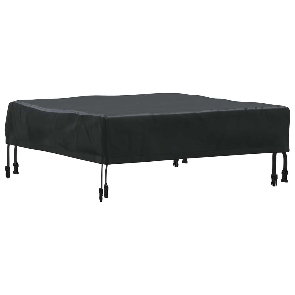 Housse de table 62 x 62 x 15 cm carré imperméable noir