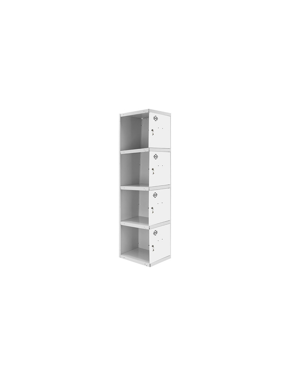 Casier-armoire simonlocker prof.dism.4 porte 1/4 300 adi gr/bl gris/blanc 1800x300x500 - simonrack