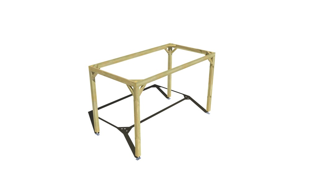 Pergola bois • 4m x 2m • indépendante • cadre simple • livraison comprise