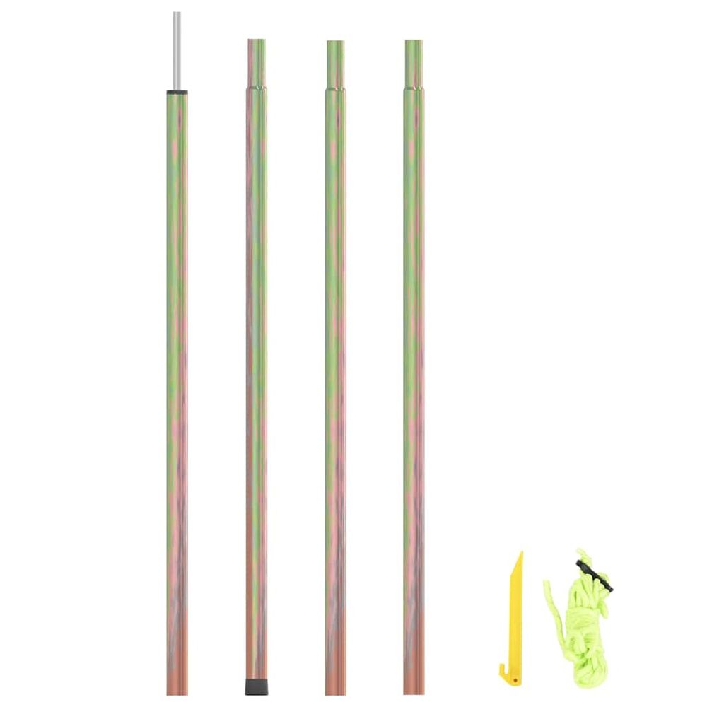 Mât de parasol 200 cm acier galvanisé
