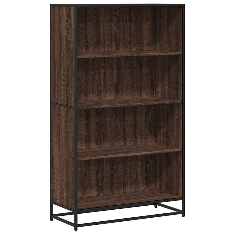 Bibliothèque chêne marron 80,5x35x139 cm bois d'ingénierie