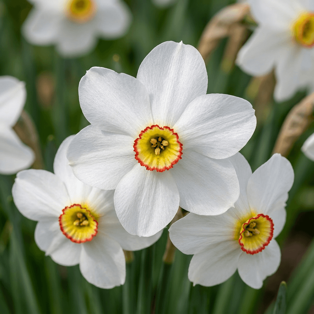 Narcisse des poètes (narcissus) - floraison printanière - gros calibre (12/14) - 40 bulbes