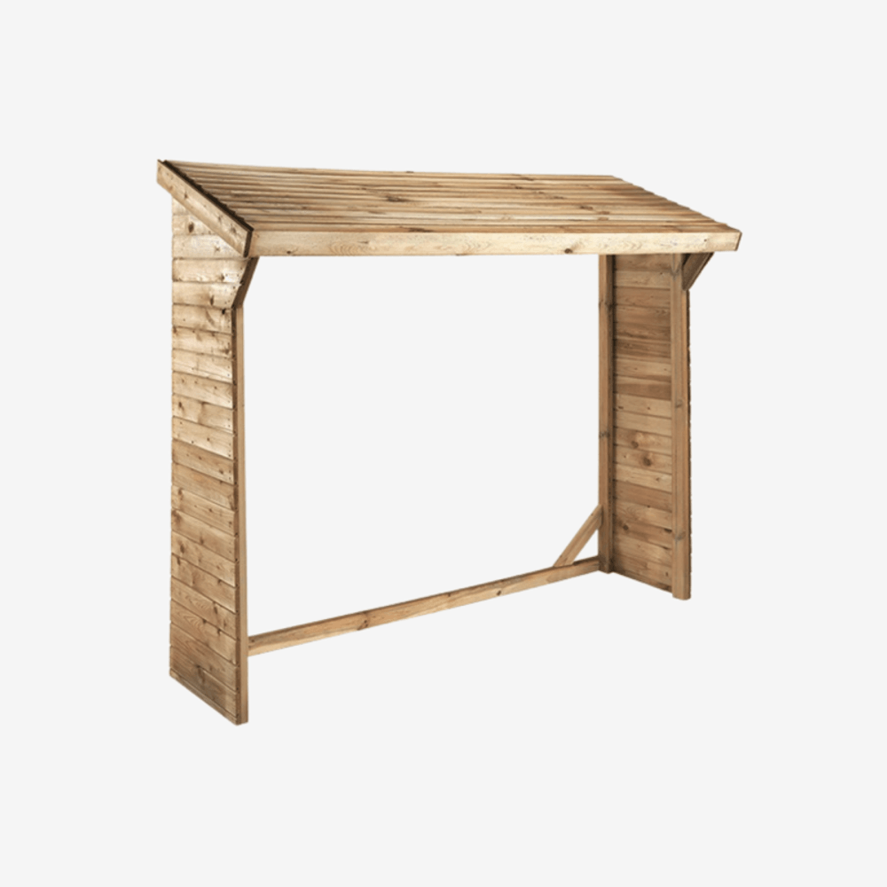 Abri buches bois 220x75x183cm