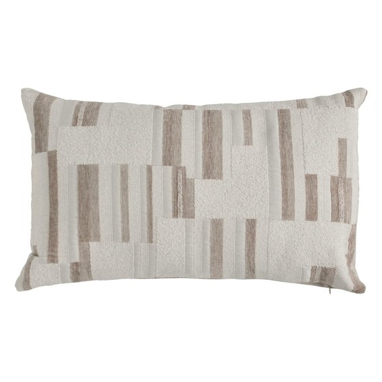 Coussin calix beige lin 50x30cm