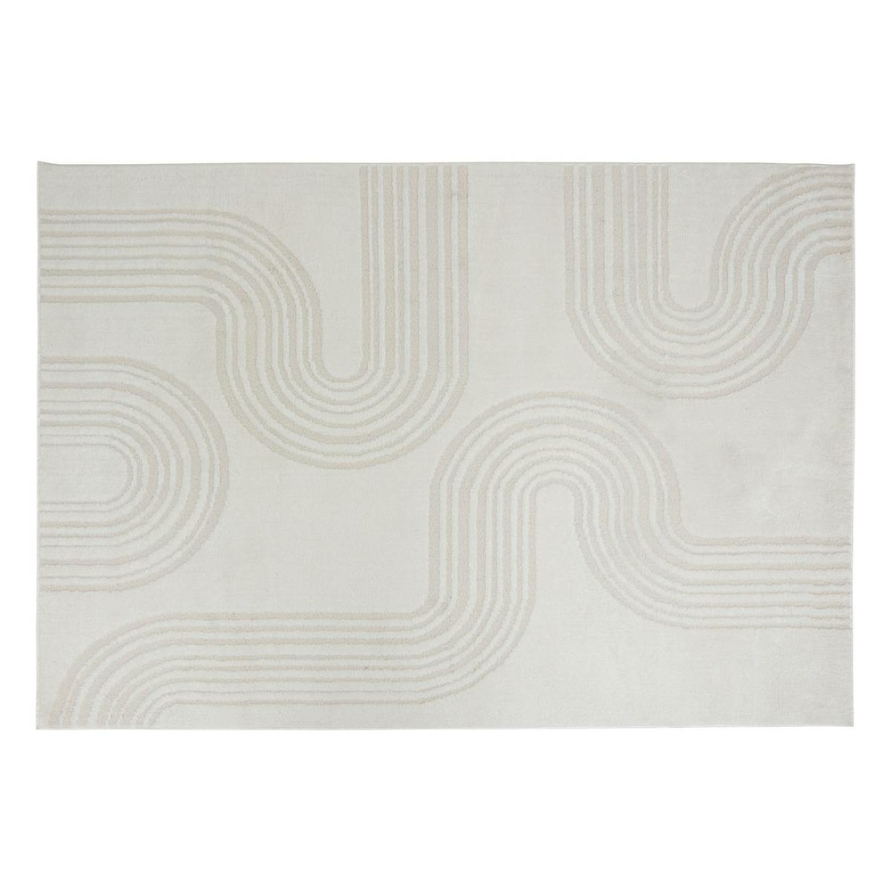 Tapis effet laine anoai blanc 150x100cm