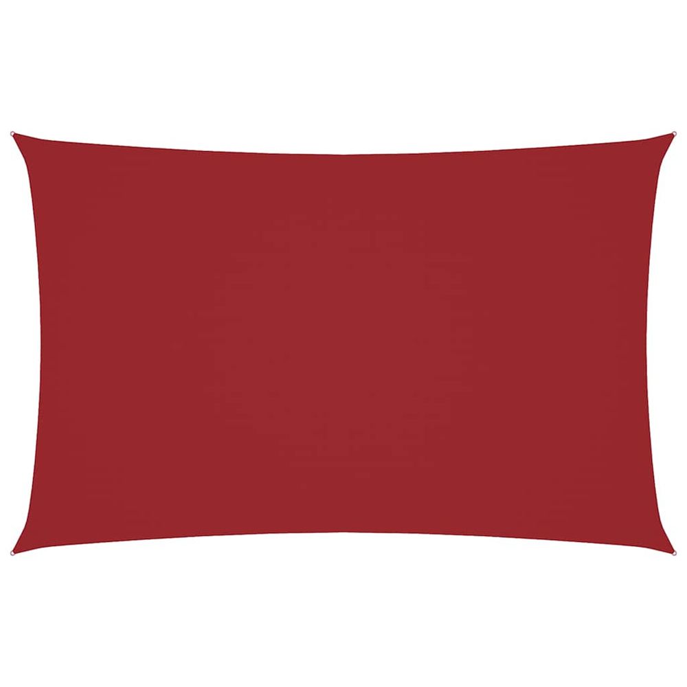Voile de parasol tissu oxford rectangulaire 2,5x5 m rouge