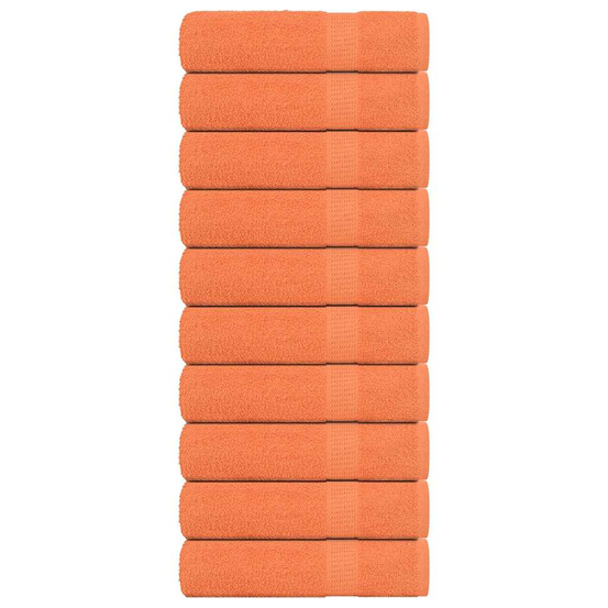 Serviettes de bain 10 pcs frogn orange 100x150 cm 100% coton