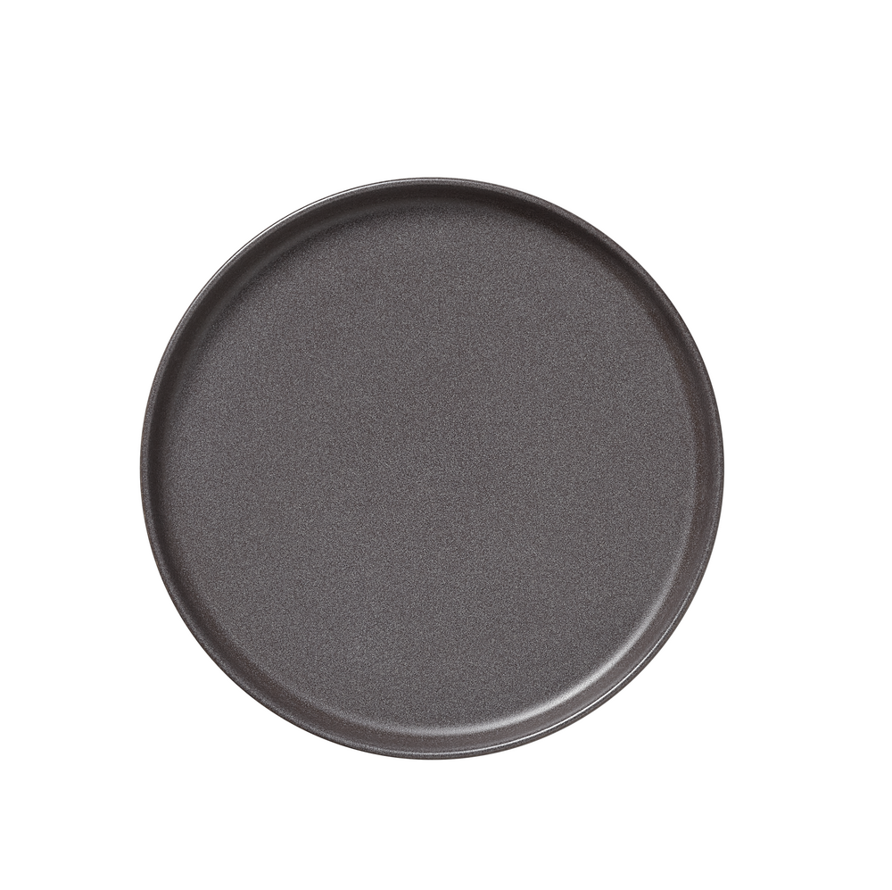 Lot de 6 assiettes en grès gris pierre h 30 mm ø 280 mm 1 - was germany